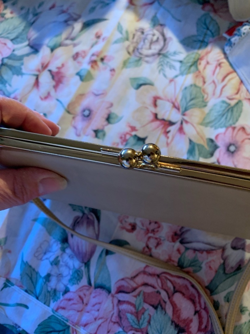 Partners Cream Structured Crossbody Bag with Top Handle - Picture 7 of 7